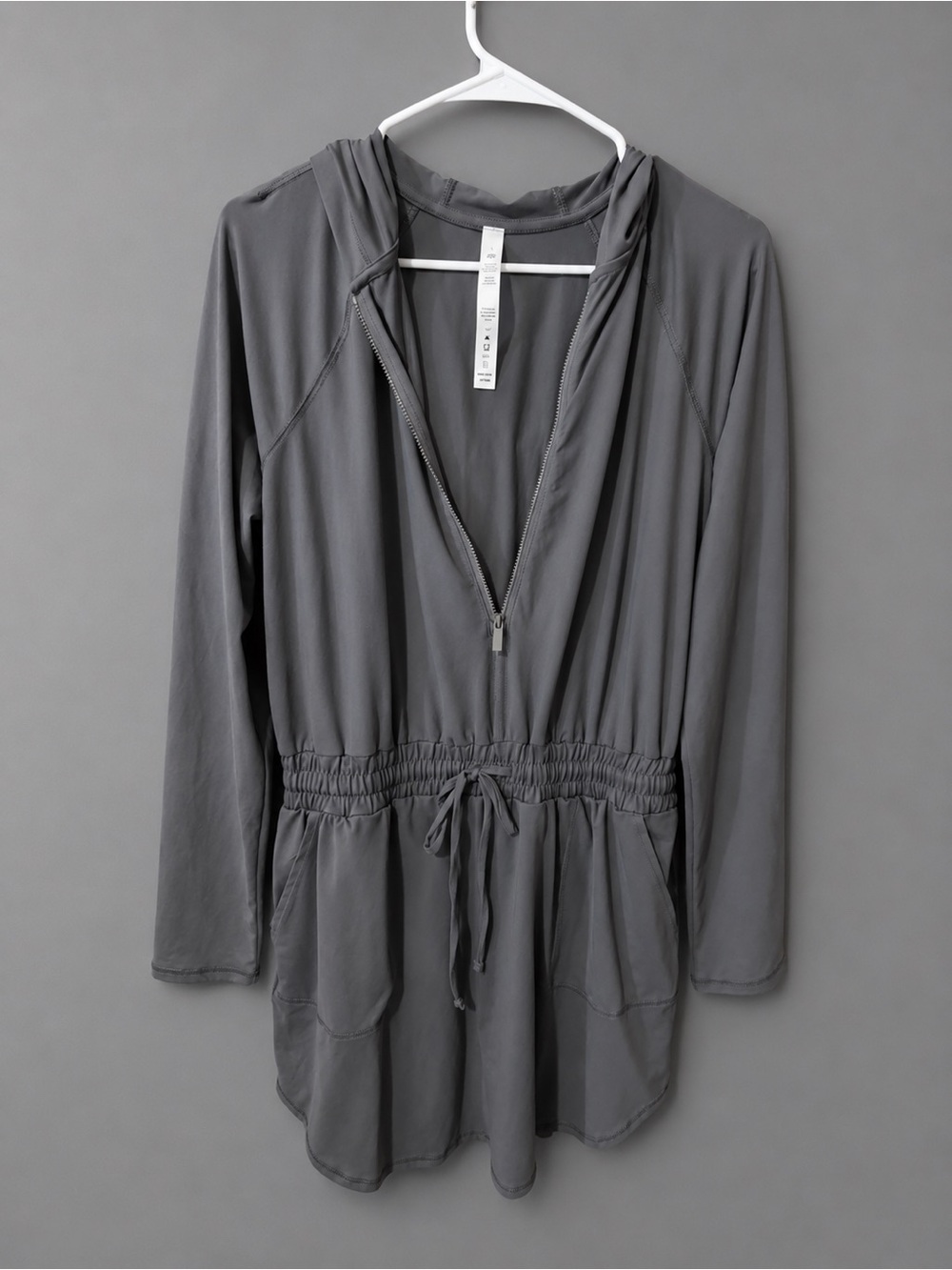 Rae Mode Getting Out Long Sleeve Hoodie Romper dress